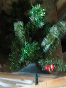 lot 78 image: Green Christmas tree with various dcor