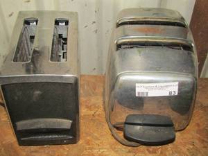 lot 83 image: Sunbeam toaster- no brand found on second one qty 2