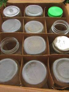 lot 120 image: ball mason jars qty 12