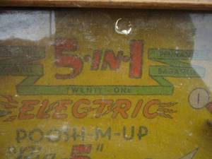 lot 138 image: 5 in 1 electricpoosh M up vintage game