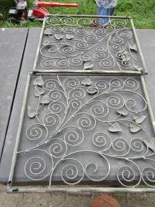 lot 146 image: outdoor metal wall art qty 2