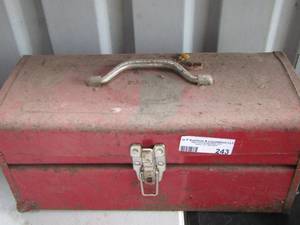 lot 243 image: red stack on tool box