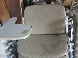 lot 267 image: Antique style armed desk chairs qty 8