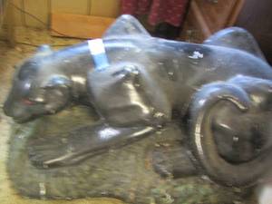 lot 13 image: approx. 161429 black panther statue