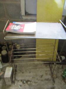 lot 506 image: 3 tier metal shelf - mega writing pad
