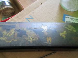 lot 517 image: black jewelry holder with pens and pencils