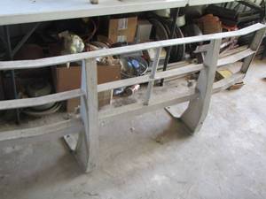 lot 300 image: white metal front end trunk bumper