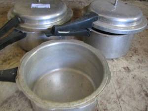 lot 345 image: pressure cookers
