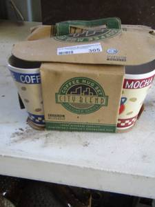 lot 305 image: city blend coffee mugs set of 4 new