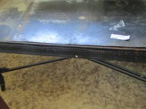 lot 348 image: 163618 black coffee table needs repair