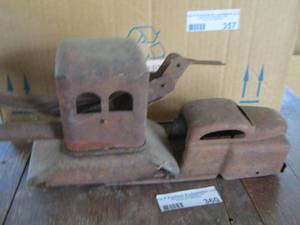 lot 360 image: vintage METAL TRUCK  with back hoe, neat piece