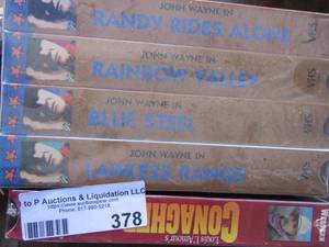 lot 378 image: the duke tape set of 4 - conagher vhs. tape