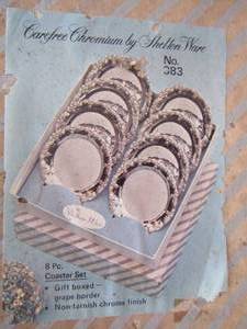 lot 422 image: 8pcs coaster set by Shelton Ware