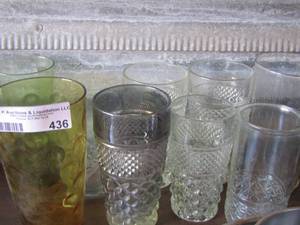 lot 436 image: drinking glasses