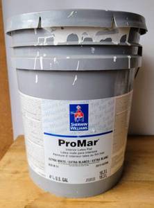 lot 22 image: BUCKET OF SHERWIN WILLIAMS PROMAR PAINT
