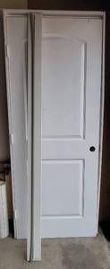 lot 39 image: WOODEN DOOR & FRAME