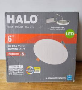 lot 43 image: HALO 6 ROUND LED LIGHT FIXTURE