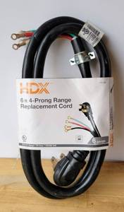 lot 52 image: HDX 6 4-PRONG RANGE REPLACEMENT CORD