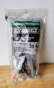 lot 54 image: EVERBILT DISHWASHER POWER CORD KIT NEW SEALED