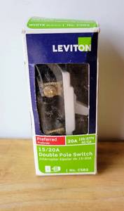 lot 62 image: LEVITON LIGHT SWITCH