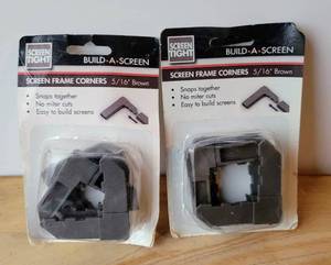 lot 88 image: SET OF 2 - SCREEN TIGHT -&nbsp BUILD-A-SCREEN FRAME CORNERS