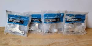 lot 89 image: SET OF 4 - EVERBILT HINGE PIN DOORSTOP NEW SEALED
