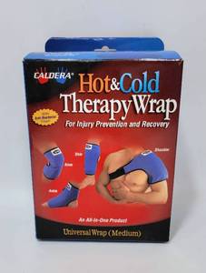 lot 218 image: CALDERA HOT AND COLD THERAPY UNIVERSAL WRAP SIZE MEDIUM