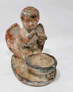 lot 220 image: STONE ANGEL GARDEN DECORATION