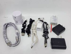 lot 211 image: VARIOUS CORDS AND PHONE CHARGING ACCESSORIES