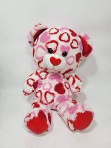 lot 240 image: BUILD A BEAR RED & PINK HEARTS