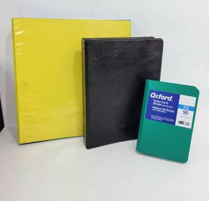 lot 419 image: 3 NOTEBOOKS IN VARIOUS SIZES