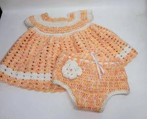 lot 362 image: CHROCHETED BABY DRESS