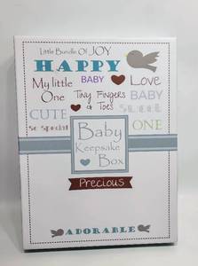lot 389 image: NEW BABY BOOK AND KEEPSAKE BOX