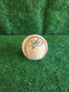 lot 25 image: Autographed baseball - uncertain from whom