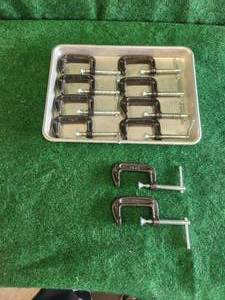 lot 40 image: Selection of 10 - 2 c-clamps - metal tray not included