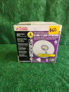 lot 68 image: Kidde 3-in-1 led strobe smoke and carbon monoxide alarm