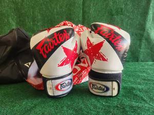 lot 92 image: Title boxing gloves and bag