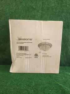 lot 151 image: Seasons two-light flushed mount light fixture -