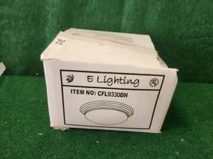 lot 312 image: E-lighting ceiling mount light - CFL9330BN