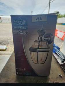 lot 182 image: Secure Home motion activated outside light - antique silver finish