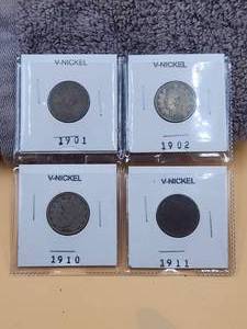 lot 14 image: Selection of V-Nickels