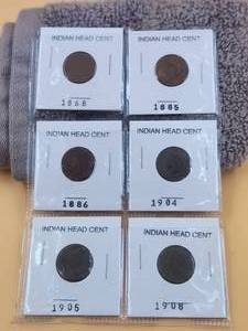 lot 34 image: Selection of Indian Head One Cent pieces -