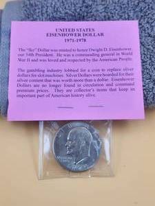 lot 79 image: 1974 Eisenhower dollar