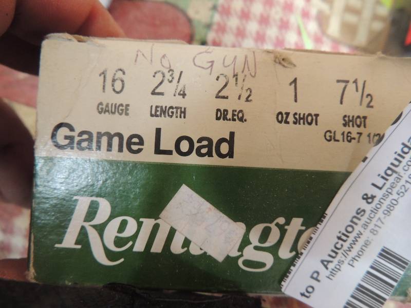 lot 1536 image: 16 gauge  7 12 shot, full box...