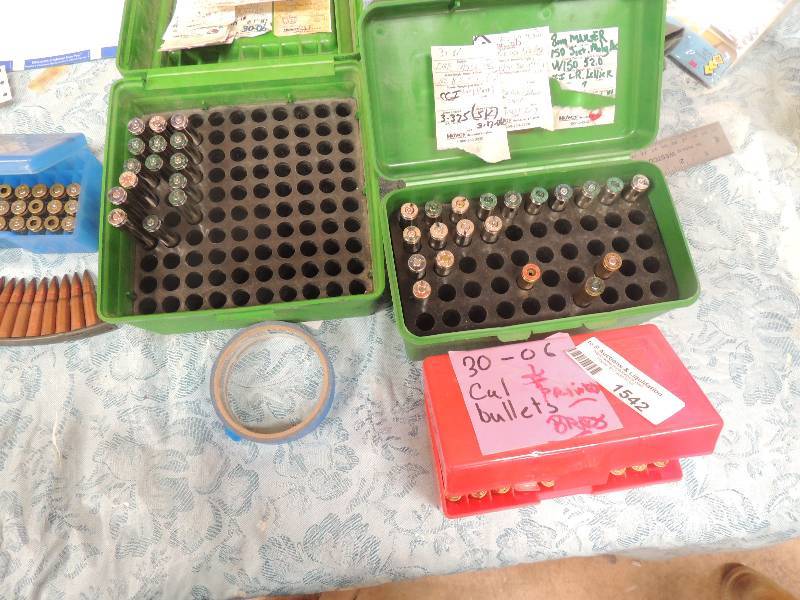 lot 1542 image: 30.06 brass with bullets...