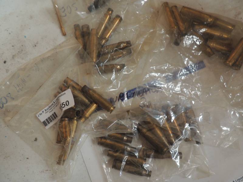 lot 1550 image: 308 Winchester FC brass...