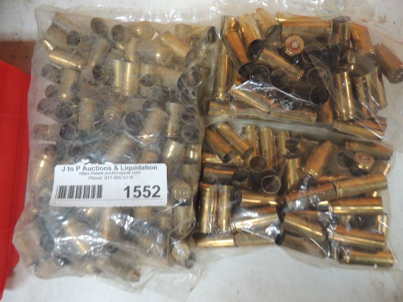 lot 1552 image: 45 cal brass x 3 bags...
