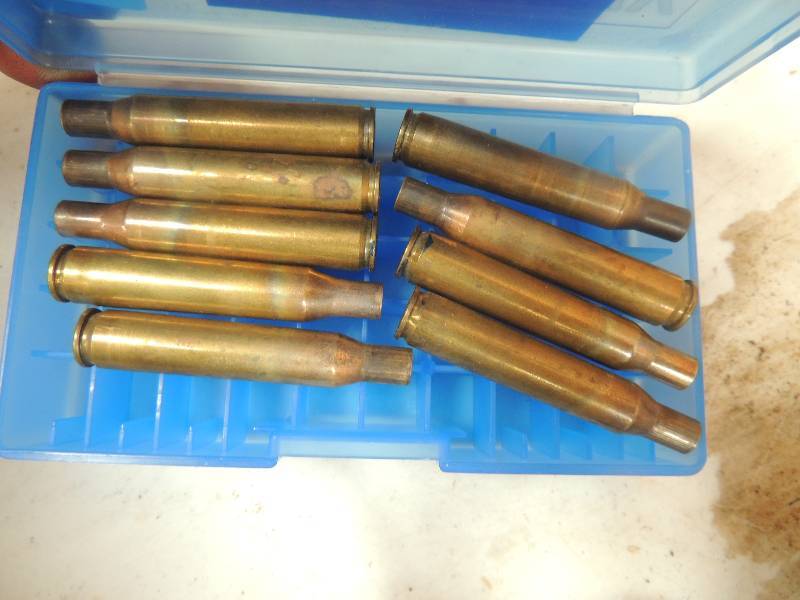 lot 1576 image: 270 Winchester brass...