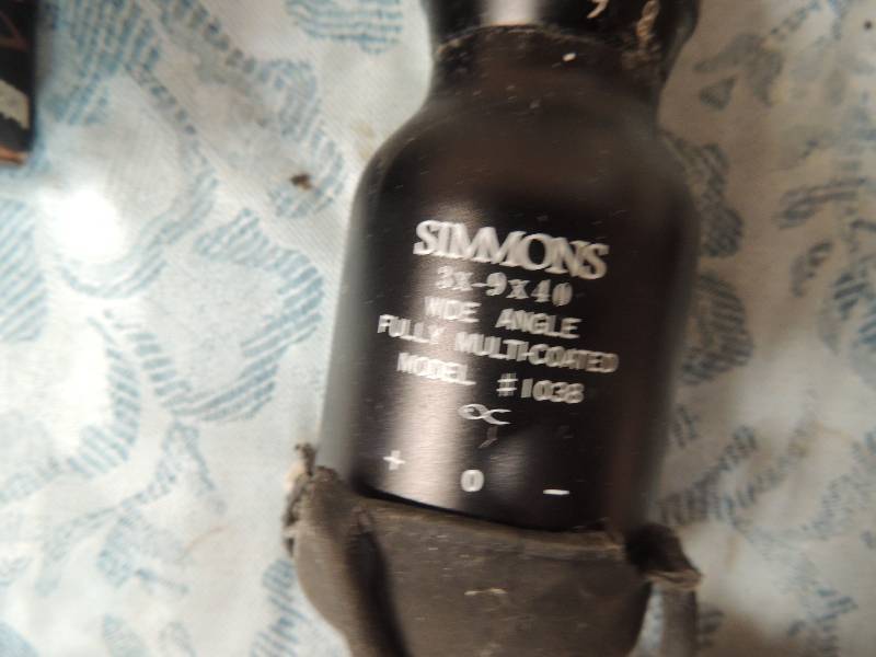 lot 1591 image: .223 savage scope simmons 3x-9 x 40...