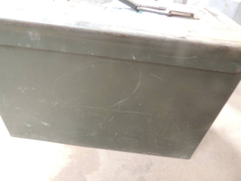 lot 1597 image: 32 lbs of lead in ammo box...